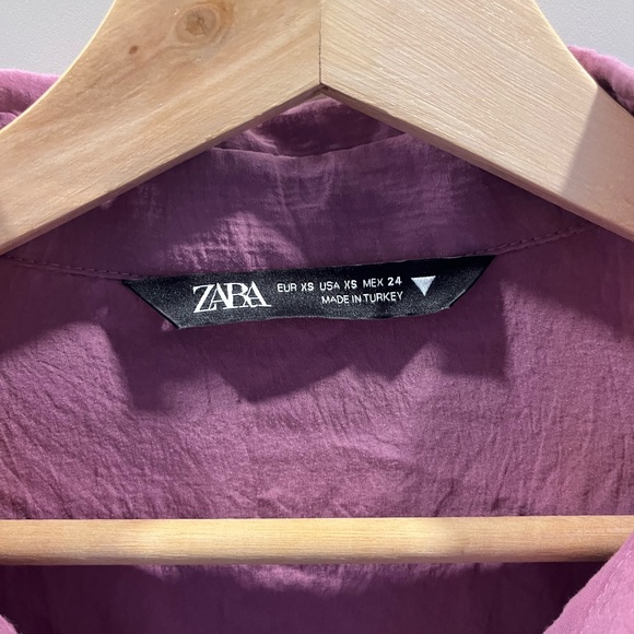 Zara Pink/Purple Casual Button Down Shirt - Very Oversized - Picture 2 of 5